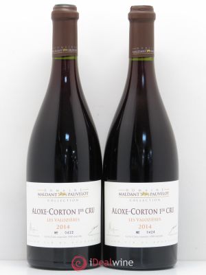 Aloxe-Corton 1er Cru Les Valozières Domaine Maldant Pauvelot  2014 - Lot of 2 Bottles