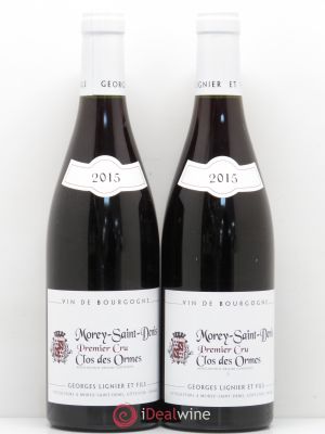 Morey Saint-Denis 1er Cru Clos Des Ormes Domaine Georges Lignier 2015 - Lot of 2 Bottles