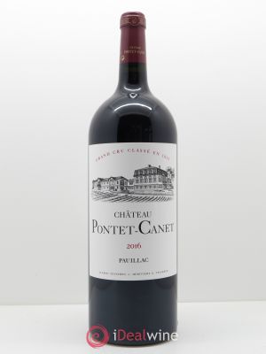 Château Pontet Canet 5ème Grand Cru Classé (CBO à partir de 6 BTES) 2016 - Lot de 1 Magnum