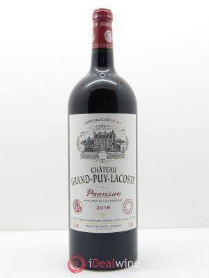 Château Grand Puy Lacoste 5ème Grand Cru Classé (CBO à partir de 3 mgs) 2016 - Lot de 1 Magnum