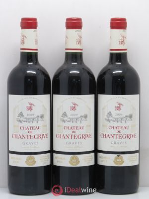 Château de Chantegrive  2009 - Lot of 3 Bottles