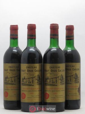 Château Haut Gros Caillou  1985 - Lot of 4 Bottles