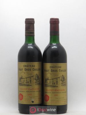 Château Haut Gros Caillou  1988 - Lot of 2 Bottles
