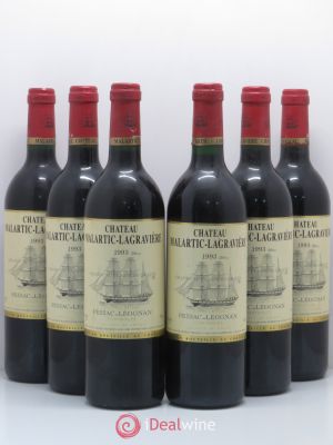 Château Malartic-Lagravière Cru Classé de Graves  1993 - Lot of 6 Bottles