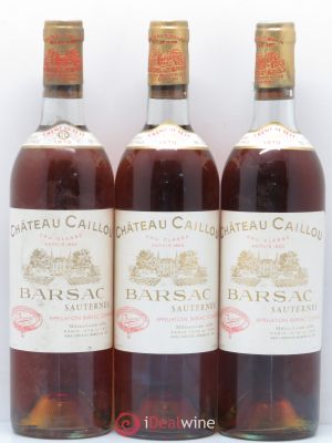 Château Caillou - Crème de Tête 2ème Grand Cru Classé  1970 - Lot de 3 Bouteilles