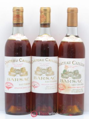 Château Caillou - Crème de Tête 2ème Grand Cru Classé  1959 - Lot de 3 Bouteilles