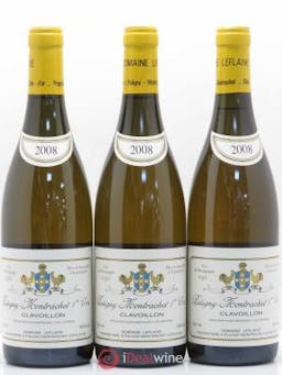 Puligny-Montrachet 1er Cru Clavoillon Domaine Leflaive  2008 - Lot of 3 Bottles