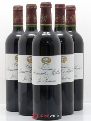 Château Sociando Mallet  2005 - Lot of 5 Bottles