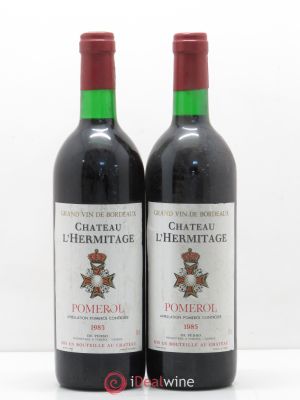 Pomerol Château L'Hermitage (no reserve) 1985 - Lot of 2 Bottles