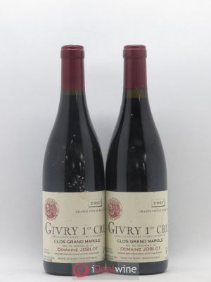 Givry 1er Cru Clos Grand Marole Domaine Joblot 2007 - Lot of 2 Bottles