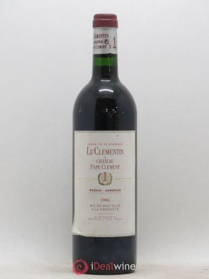 Le Clémentin de Pape Clément Second Vin  1996 - Lot de 1 Bouteille