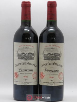 Château Grand Puy Lacoste 5ème Grand Cru Classé  1992 - Lot of 2 Bottles