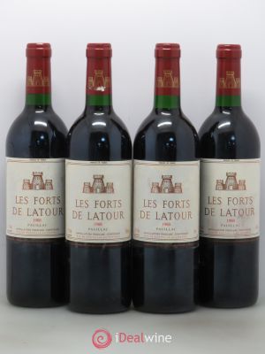 Les Forts de Latour Second Vin (no reserve) 1988 - Lot of 4 Bottles