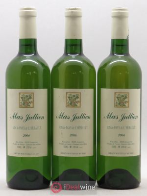 IGP Pays d'Hérault Mas Jullien Olivier Jullien  2006 - Lot of 3 Bottles