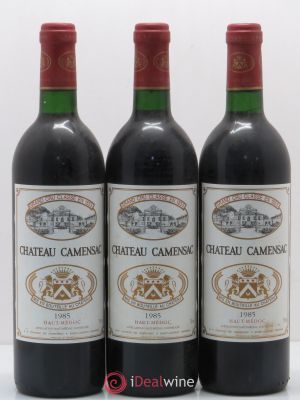 Château Camensac 5ème Grand Cru Classé (no reserve) 1985 - Lot of 3 Bottles
