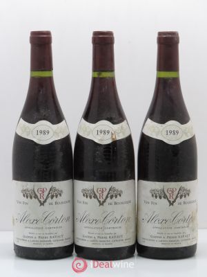 Aloxe-Corton Domaine Ravaut (no reserve) 1989 - Lot of 3 Bottles