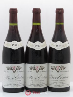 Aloxe-Corton Domaine Ravaut (no reserve) 1989 - Lot of 3 Bottles