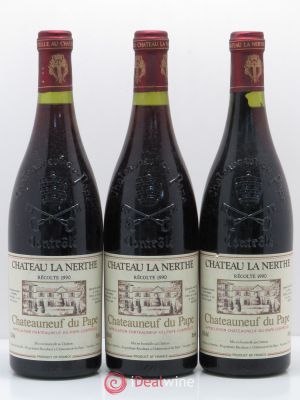 Châteauneuf-du-Pape Château la Nerthe Famille Richard (no reserve) 1990 - Lot of 3 Bottles
