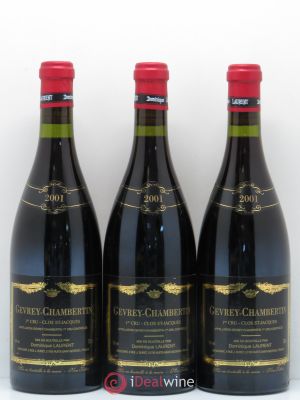 Gevrey-Chambertin 1er Cru Clos Saint Jacques Dominique Laurent  2001 - Lot of 3 Bottles