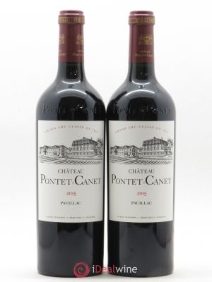 Château Pontet Canet 5ème Grand Cru Classé  2015 - Lot of 2 Bottles