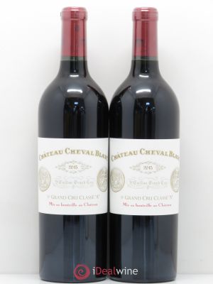 Château Cheval Blanc 1er Grand Cru Classé A  2015 - Lot of 2 Bottles