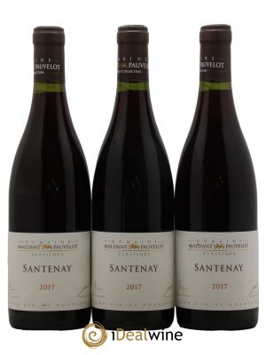 Santenay Domaine Maldant-Pauvelot 2017 - Lot of 3 Bottles
