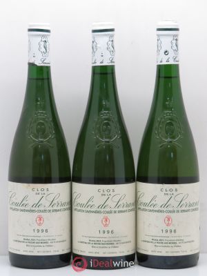 Savennières Clos de la Coulée de Serrant Vignobles de la Coulée de Serrant - Nicolas Joly  1996 - Lot of 3 Bottles