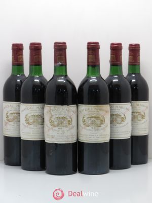 Château Margaux 1er Grand Cru Classé  1981 - Lot of 6 Bottles