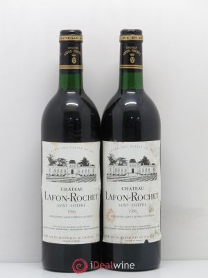 Château Lafon Rochet 4ème Grand Cru Classé  1986 - Lot de 2 Bouteilles