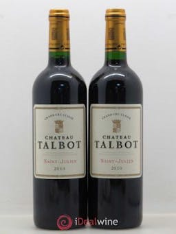 Château Talbot 4ème Grand Cru Classé  2010 - Lot of 2 Bottles