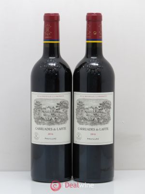 Carruades de Lafite Rothschild Second vin  2016 - Lot de 2 Bouteilles