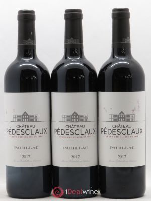 Château Pedesclaux 5ème Grand Cru Classé  2017 - Lot of 3 Bottles