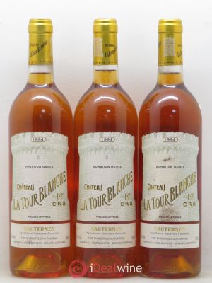 Château la Tour Blanche 1er Grand Cru Classé  1994 - Lot of 3 Bottles