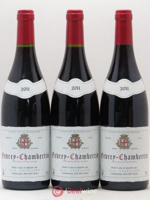 Gevrey-Chambertin Jean Lecellier (no reserve) 2011 - Lot of 3 Bottles