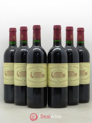 Pavillon Rouge du Château Margaux Second Vin  1996 - Lot de 6 Bouteilles