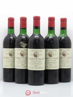 Château Guadet Grand Cru Classé  1967 - Lot of 5 Bottles