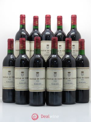 Château du Tertre 5ème Grand Cru Classé  1990 - Lot of 11 Bottles