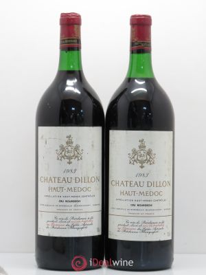 Château Dillon Cru Bourgeois  1983 - Lot of 2 Magnums