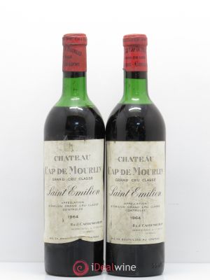 Château Cap de Mourlin Grand Cru Classé (no reserve) 1964 - Lot of 2 Bottles