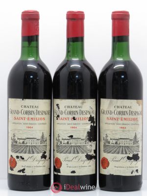 Château Grand Corbin Despagne Grand Cru Classé  1964 - Lot of 3 Bottles