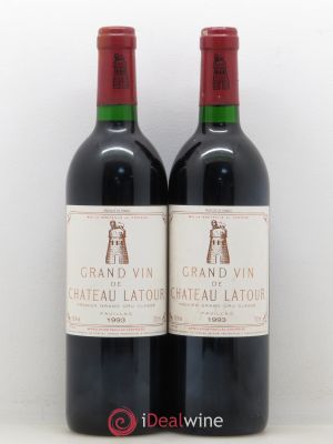 Château Latour 1er Grand Cru Classé  1993 - Lot de 2 Bouteilles