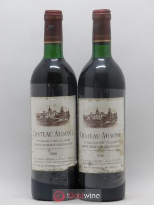 Château Ausone 1er Grand Cru Classé A  1986 - Lot of 2 Bottles