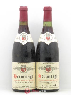 Hermitage Jean-Louis Chave  1982 - Lot of 2 Bottles