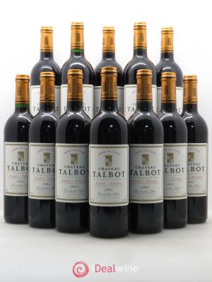 Château Talbot 4ème Grand Cru Classé  2002 - Lot of 12 Bottles