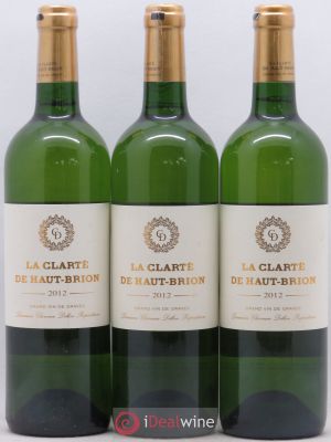 La Clarté de Haut Brion Second vin  2012 - Lot de 3 Bouteilles