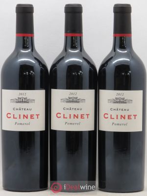 Château Clinet  2012 - Lot of 3 Bottles