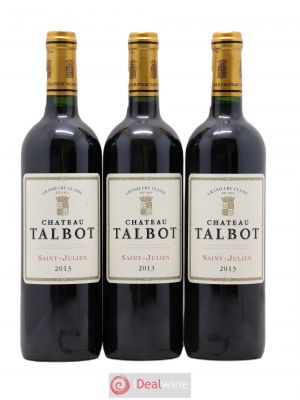Château Talbot 4ème Grand Cru Classé  2013 - Lot of 3 Bottles