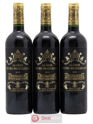 La Croix de Beaucaillou Second vin  2015 - Lot de 3 Bouteilles