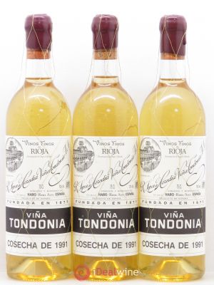 Rioja DOCa Gran Reserva Vina Tondonia 1991 - Lot de 3 Bouteilles