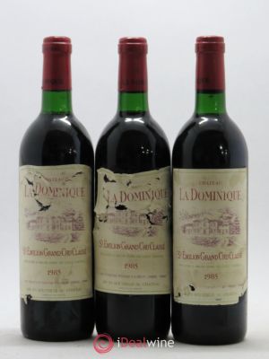 Château la Dominique Grand Cru Classé  1985 - Lot of 3 Bottles